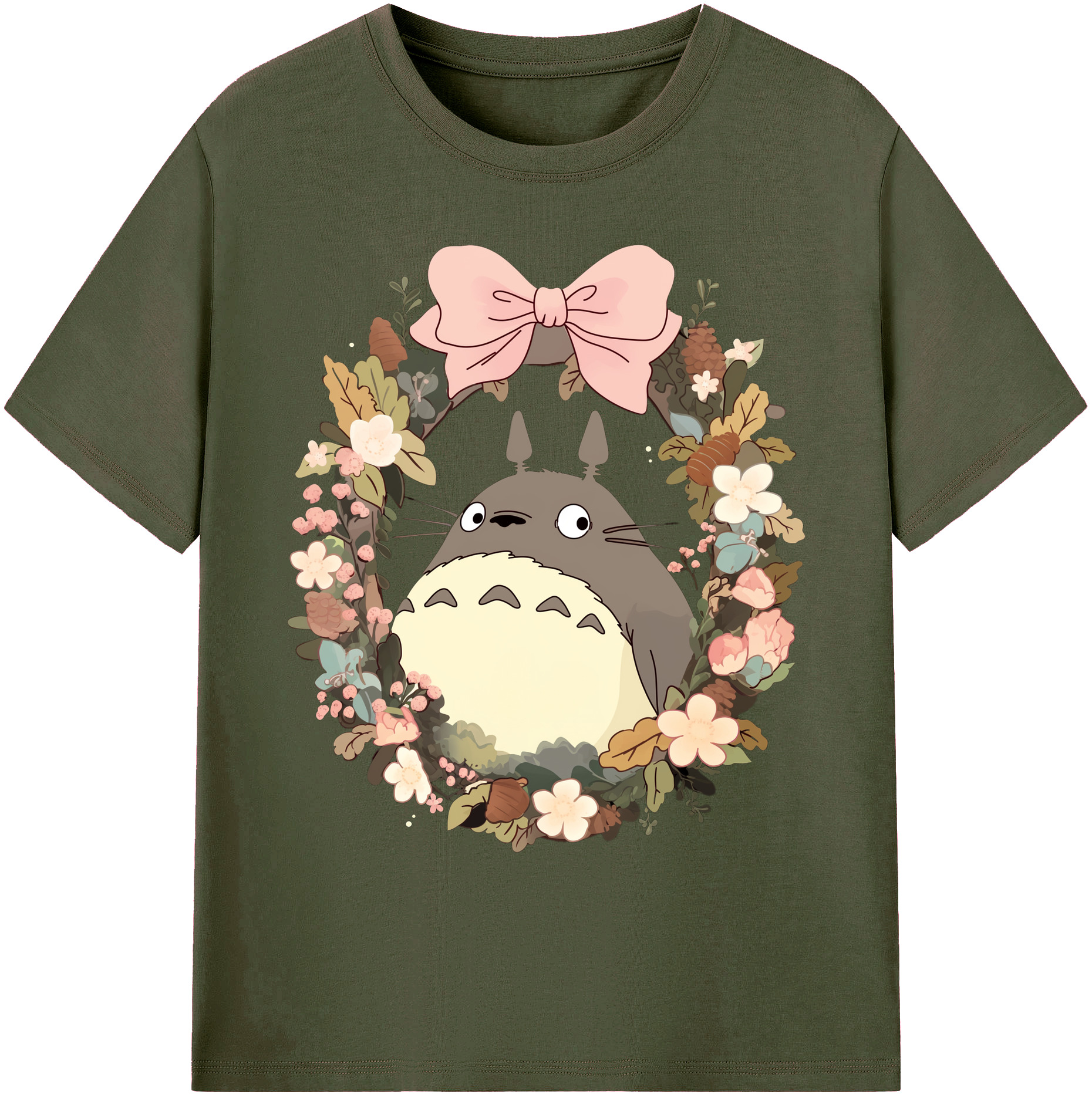 （画像用） となりのトトロ 草壁メイ 草壁サツキ My Neighbor Totoro Satsuki Kusakabe Mei Kusakabe 綿100％ メンズ半袖Tシャツ｜肌触りやわらか＆通気性